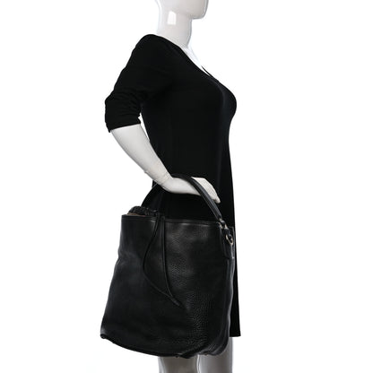 Burberry Grainy Calfskin Medium Susanna Hobo Black 2 of 8