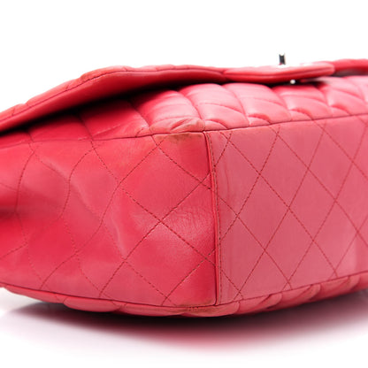 Chanel Lambskin Quilted Maxi Single Flap Fuchsia 6 of 14