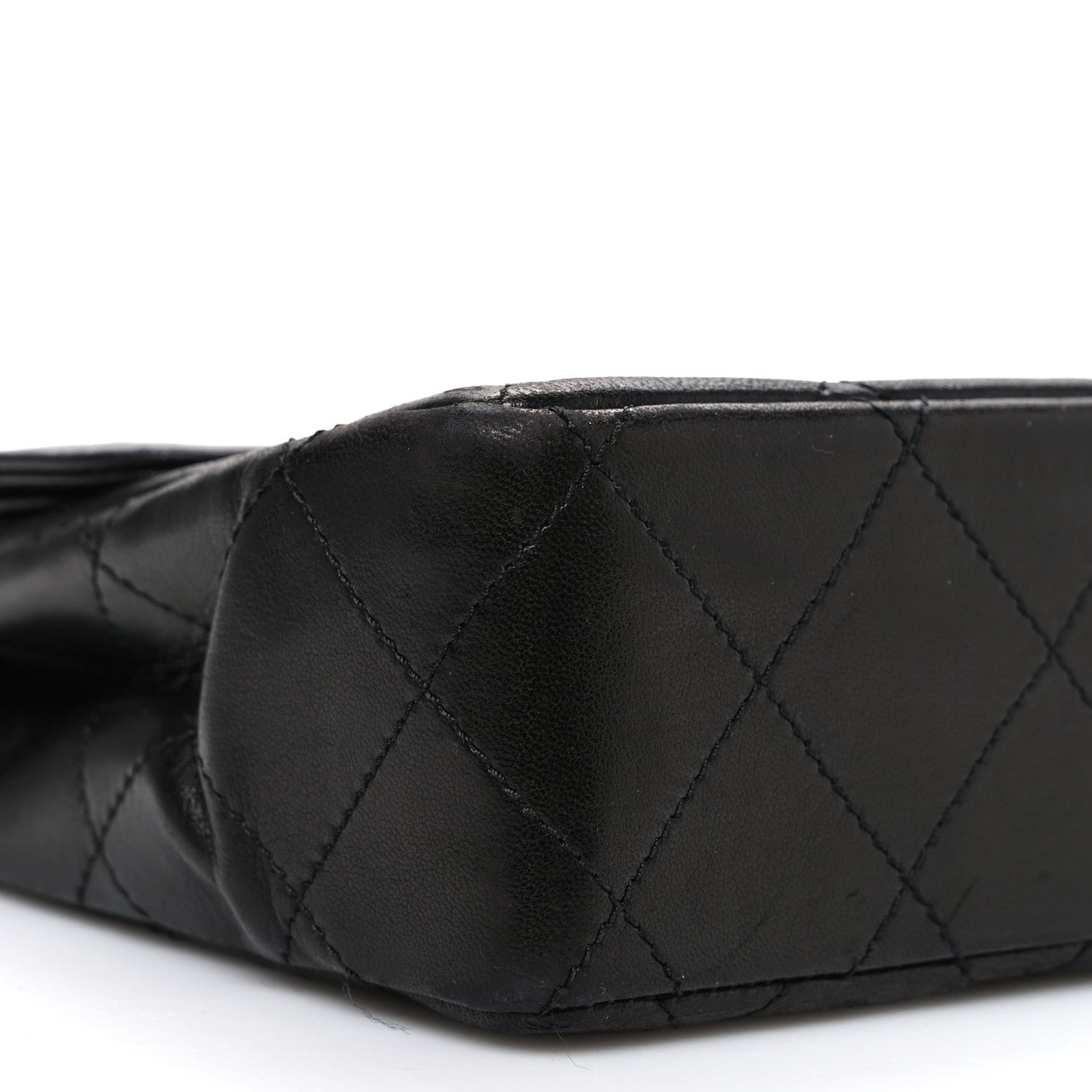 Chanel Lambskin Quilted Medium Single Flap Black 10 of 12