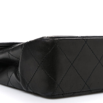 Chanel Lambskin Quilted Medium Single Flap Black 10 of 12