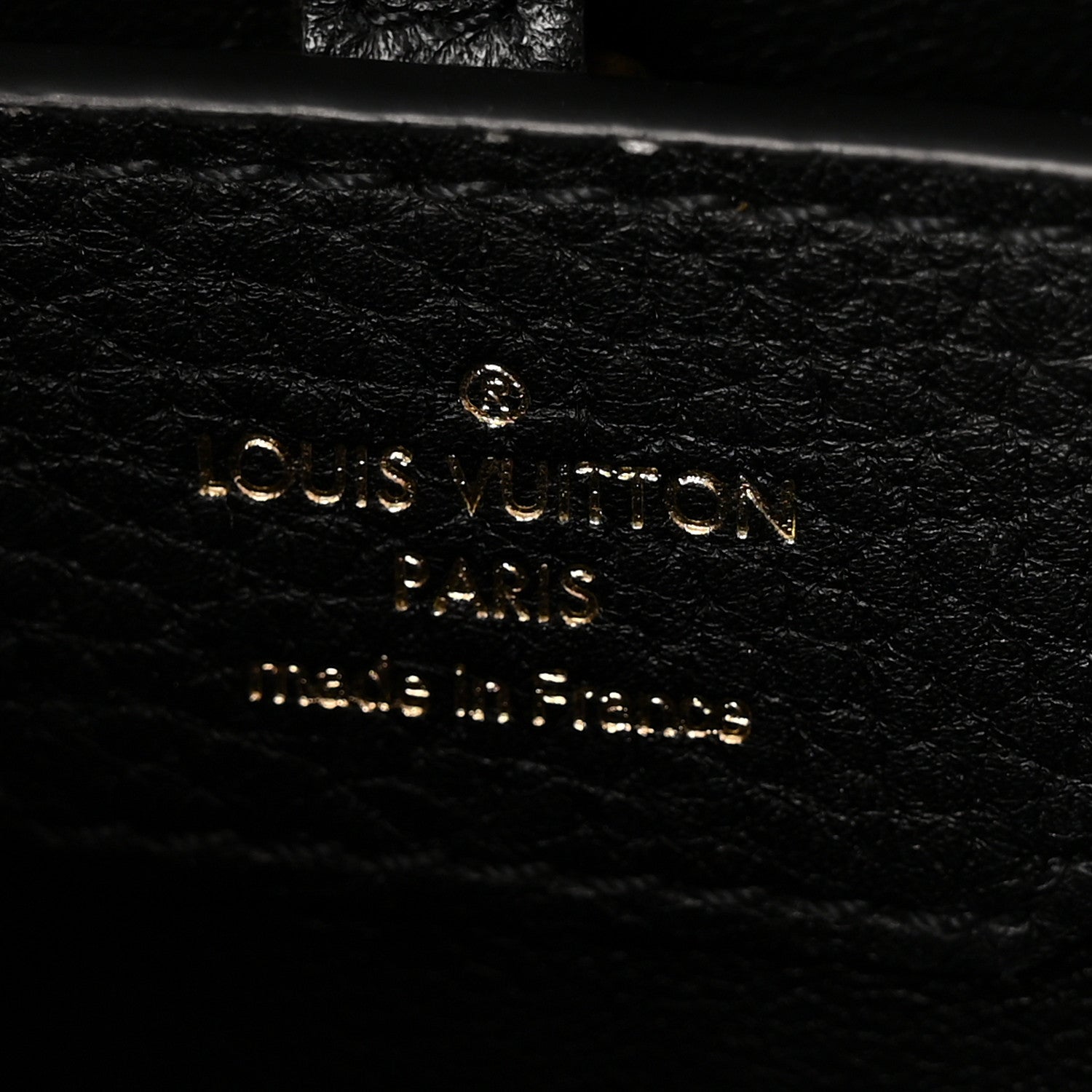 Louis Vuitton Taurillon Capucines MM Black Beige Red 6 of 9