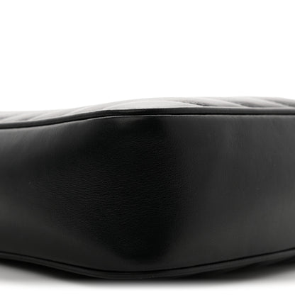 Saint Laurent Calfskin Matelasse Monogram Monochrome Lou Camera Bag Black 8 of 11