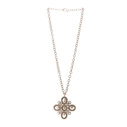 Chanel Metal Pearl CC Necklace Gold 3 of 5