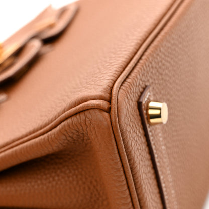 Hermes Togo Birkin 25 Gold 11 of 13