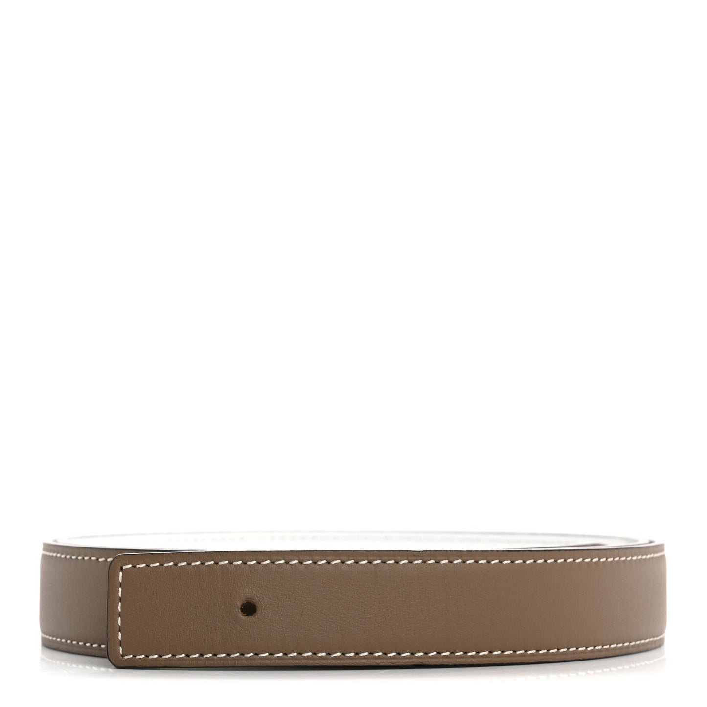 Swift Epsom 24mm Belt Strap 90 36  Etoupe White