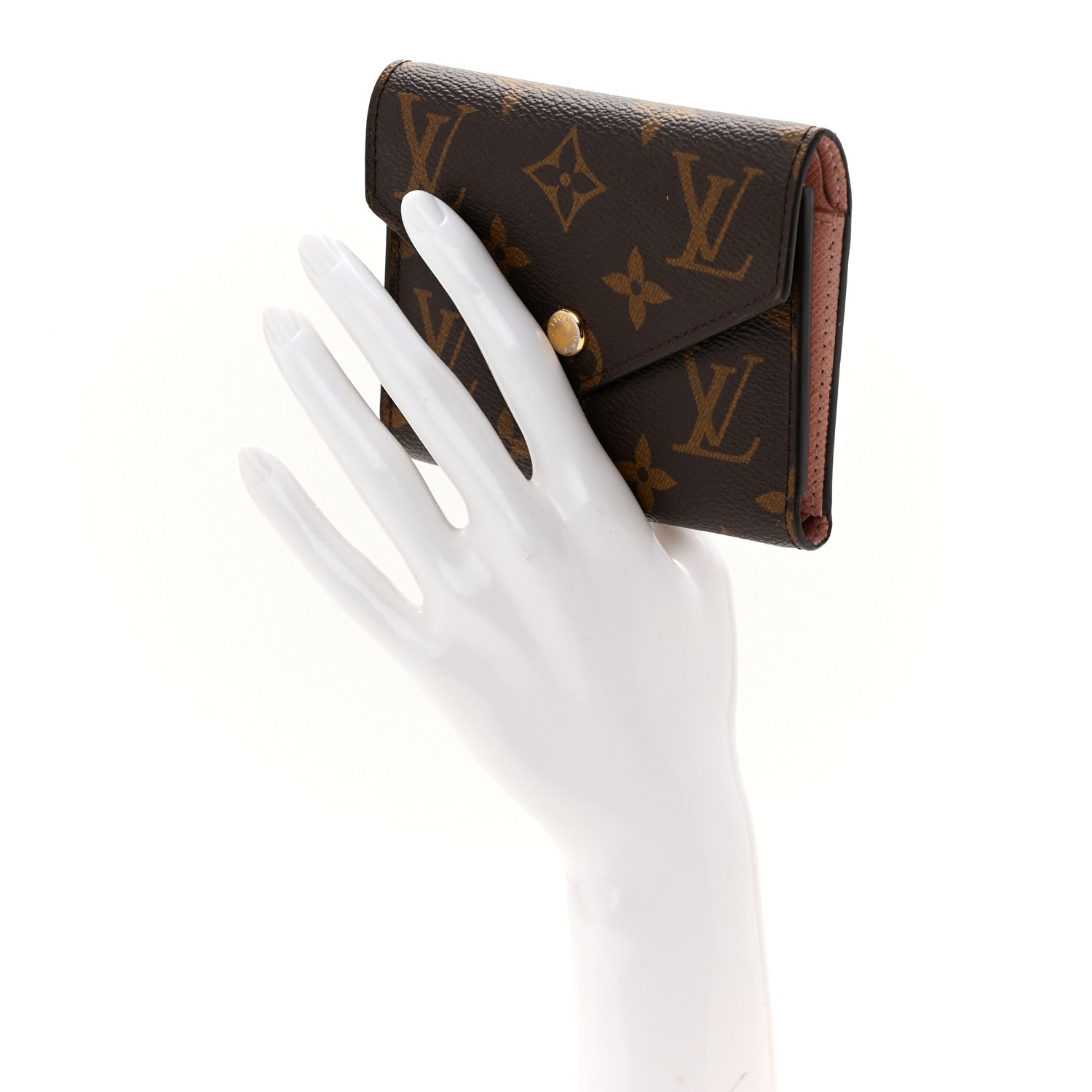 Louis Vuitton Monogram Victorine Wallet Rose Ballerine 2 of 6