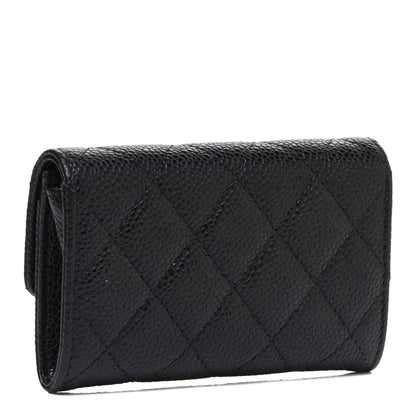 Chanel Caviar Quilted Flap Card Holder Black 3 of 8