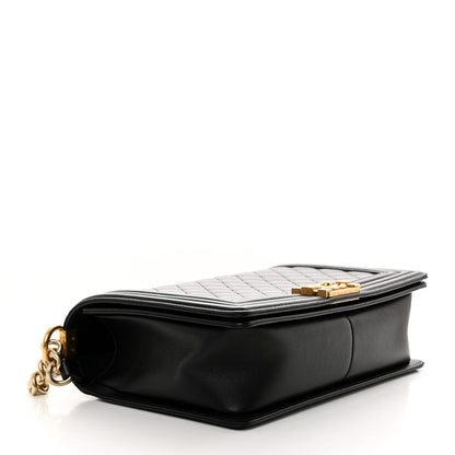 Chanel Calfskin Quilted New Medium Boy Flap Black 4 of 10