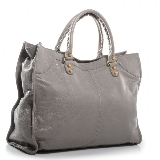 Balenciaga Agneau Giant 12 Gold Hardware Monday Gris Pyrite 3 of 9