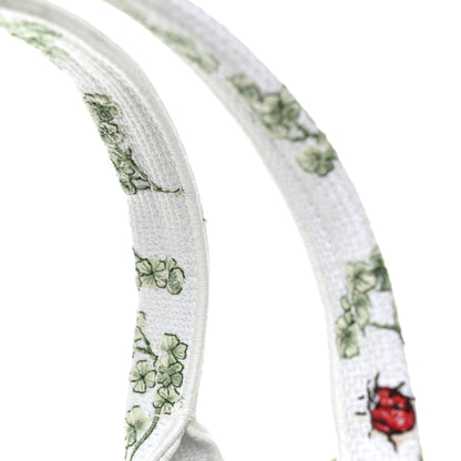 Christian Dior Cotton Toile De Jouy Clover Embroidered Dior Medaillon Medium Book Tote With Strap Verde Multicolor 11 of 12