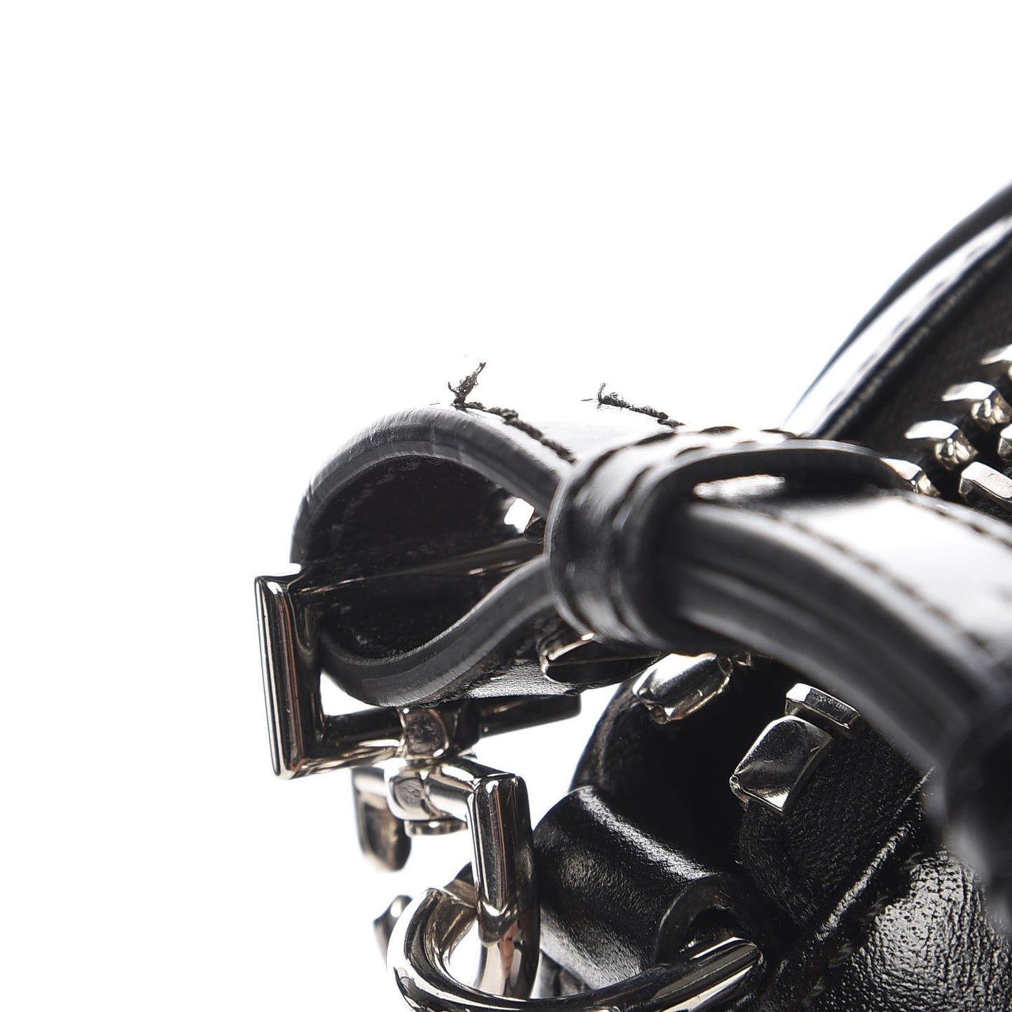 Shiny Lord Calfskin Mini Antigona Black