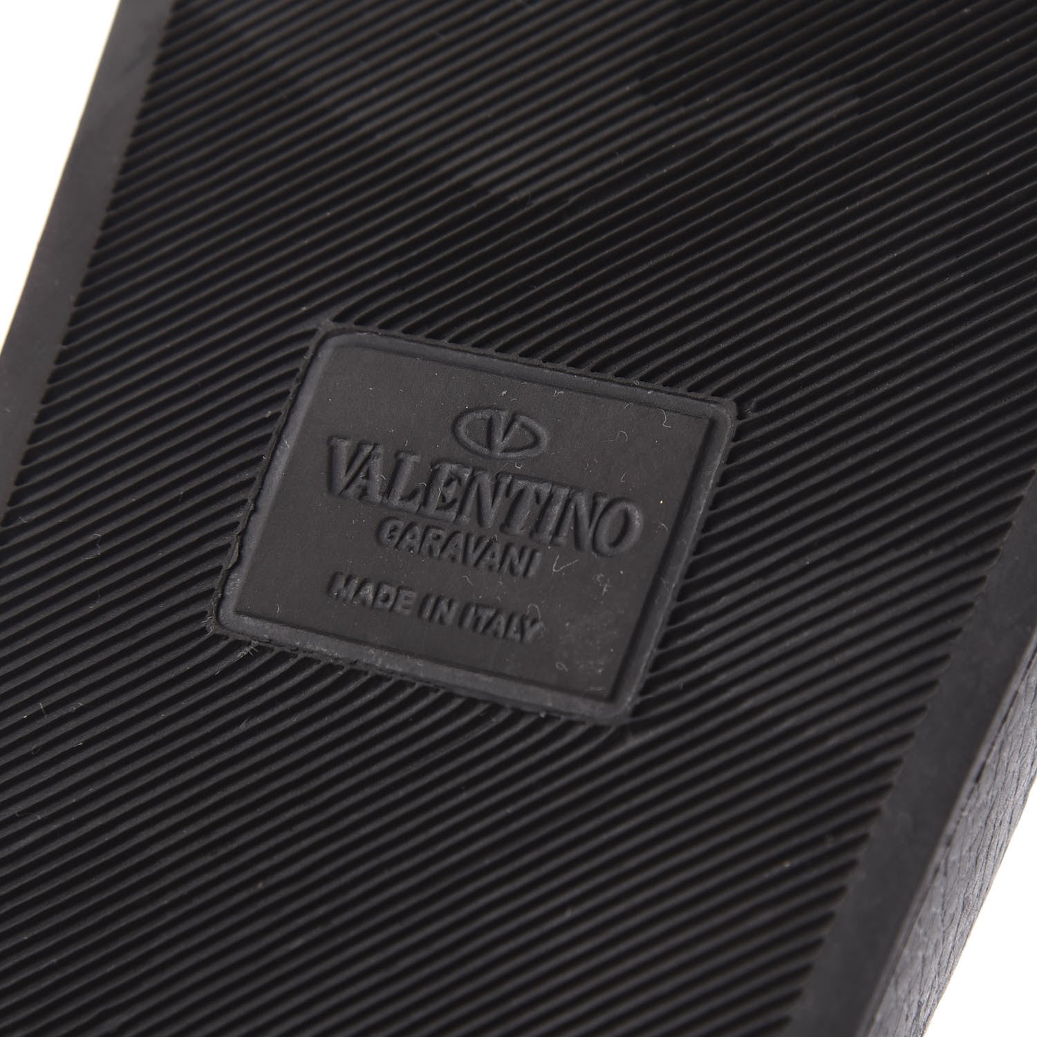 Valentino Garavani Rubber Rockstud Slide Sandals 40 Black 6 of 8