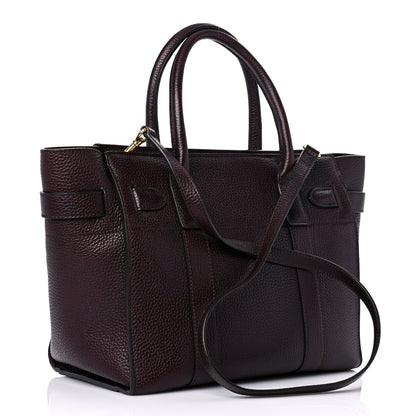 Mulberry Grain Vegetable Tanned Calfskin Small Zipped Bayswater Oxblood 3 of 15