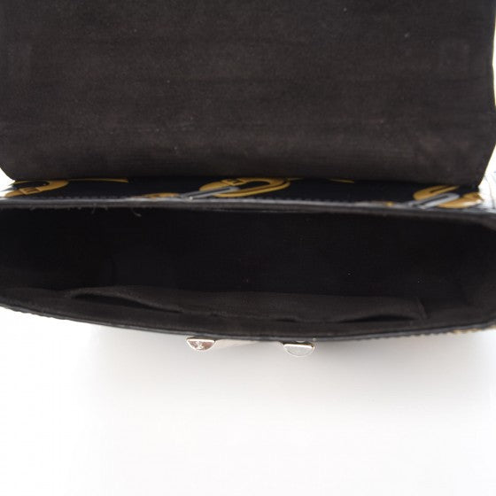 Louis Vuitton Epi Chain Flower Twist Shoulder Bag MM Black 5 of 10
