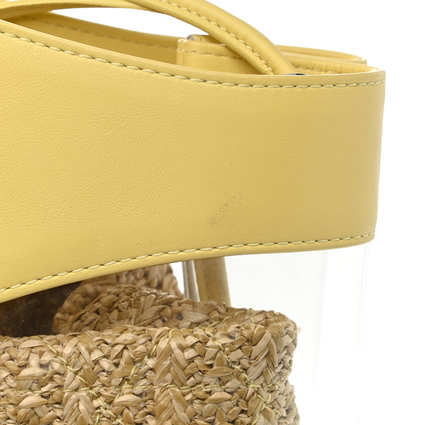 Calfskin PVC Chanel 31 Bag Yellow