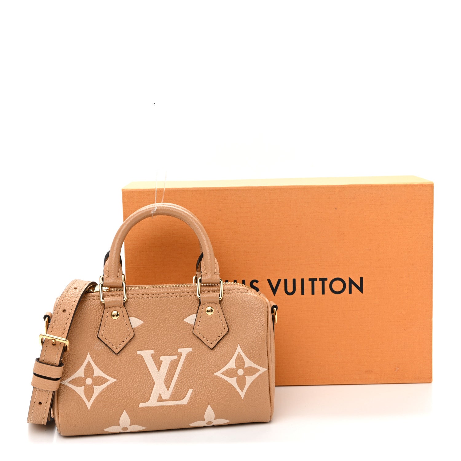 Louis Vuitton Empreinte Monogram Giant Nano Speedy Arizona Crème