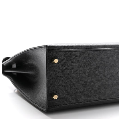 Hermes Epsom Kelly Sellier 32 Black 9 of 10