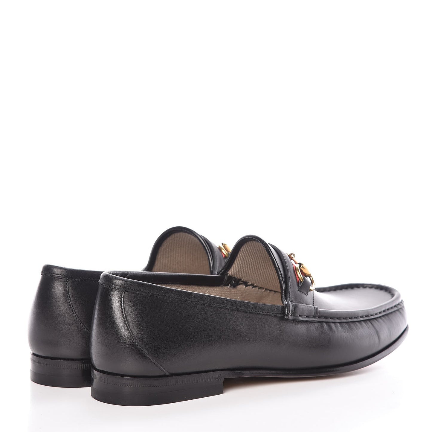 Calfskin Cirano Lux Web Mens 1953 Horsebit Loafers 8.5 Black