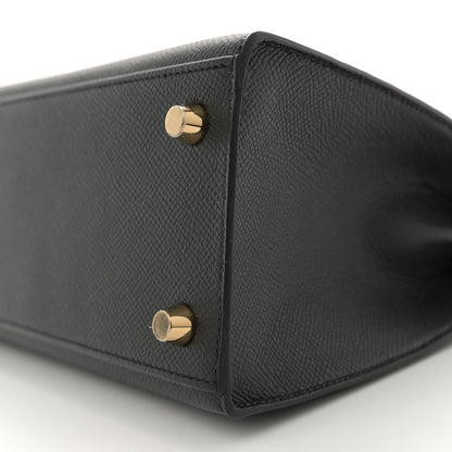 Hermes Epsom Kelly Sellier 25 Black 10 of 11