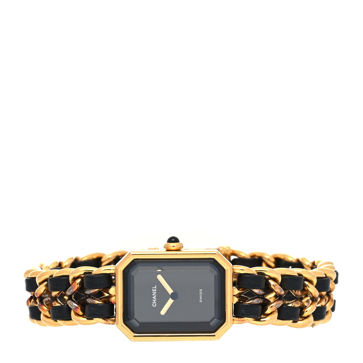 Chanel Stainless Steel Lambskin 20mm Chain Premiere Quartz Watch Gold XL 2 of 4