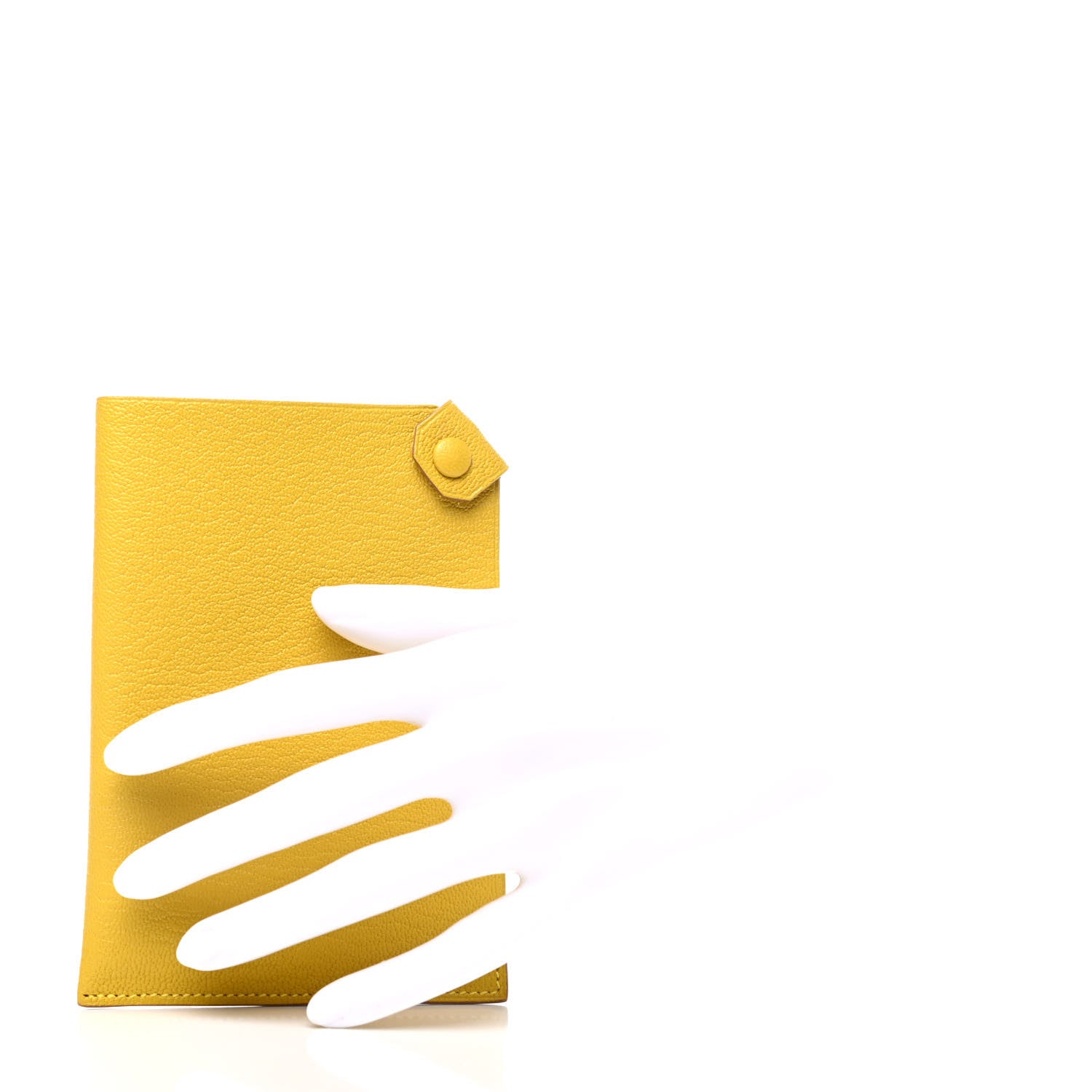 Hermes Chevre Mysore Tarmac PM Passport Holder Soleil 2 of 7