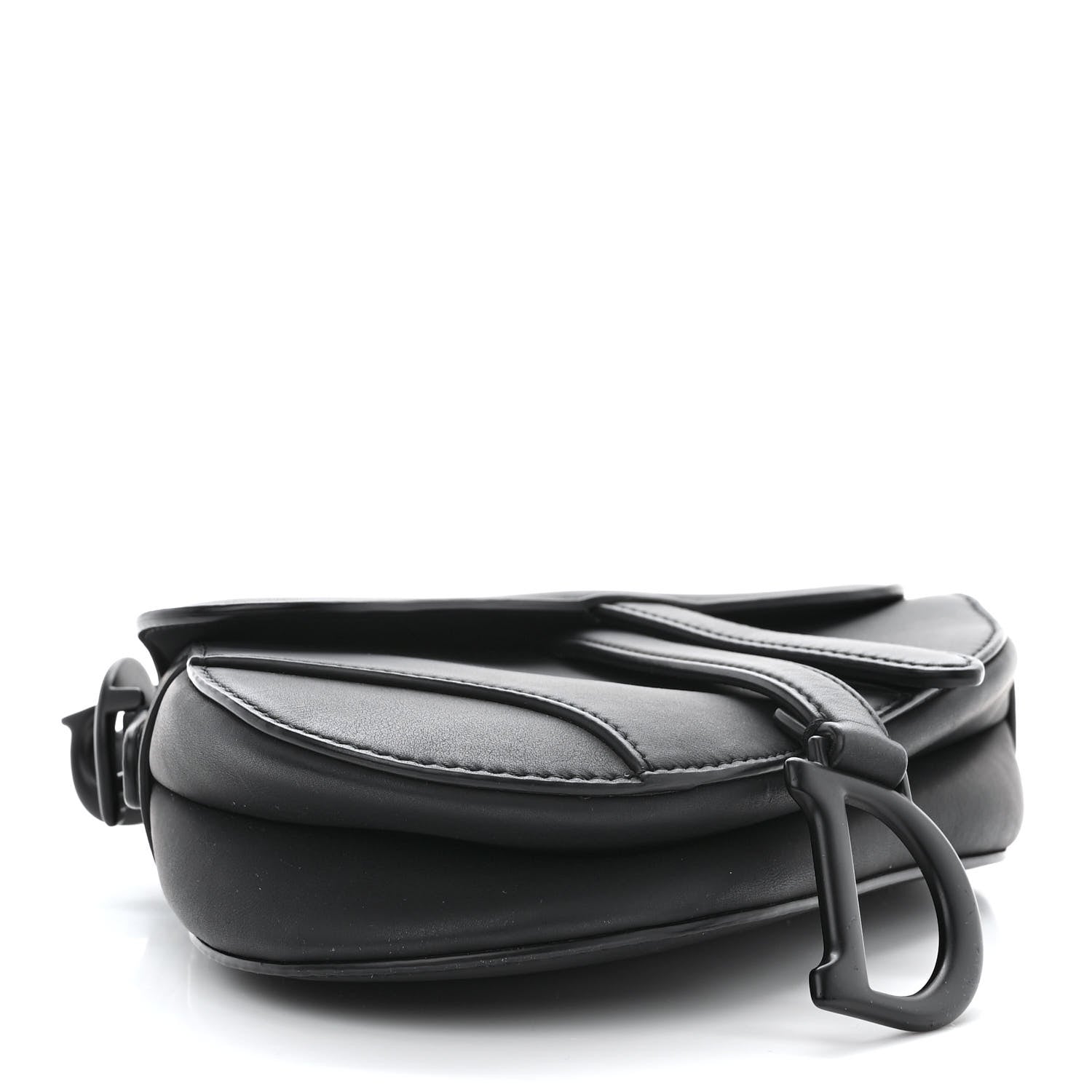 Christian Dior Ultra Matte Calfskin Mini Saddle Bag Black 4 of 10
