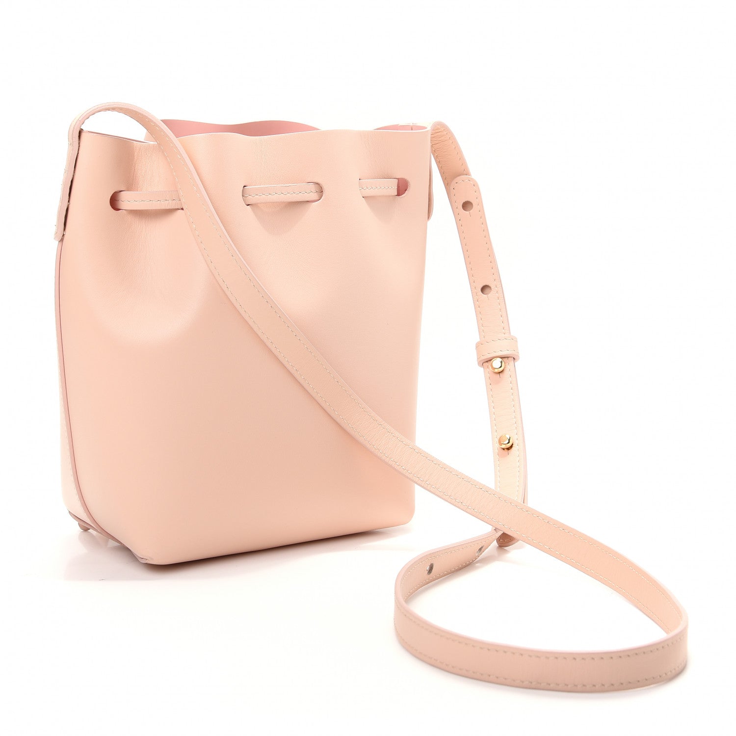 Mansur Gavriel Calfskin Mini Mini Bucket Bag Rosa 3 of 9