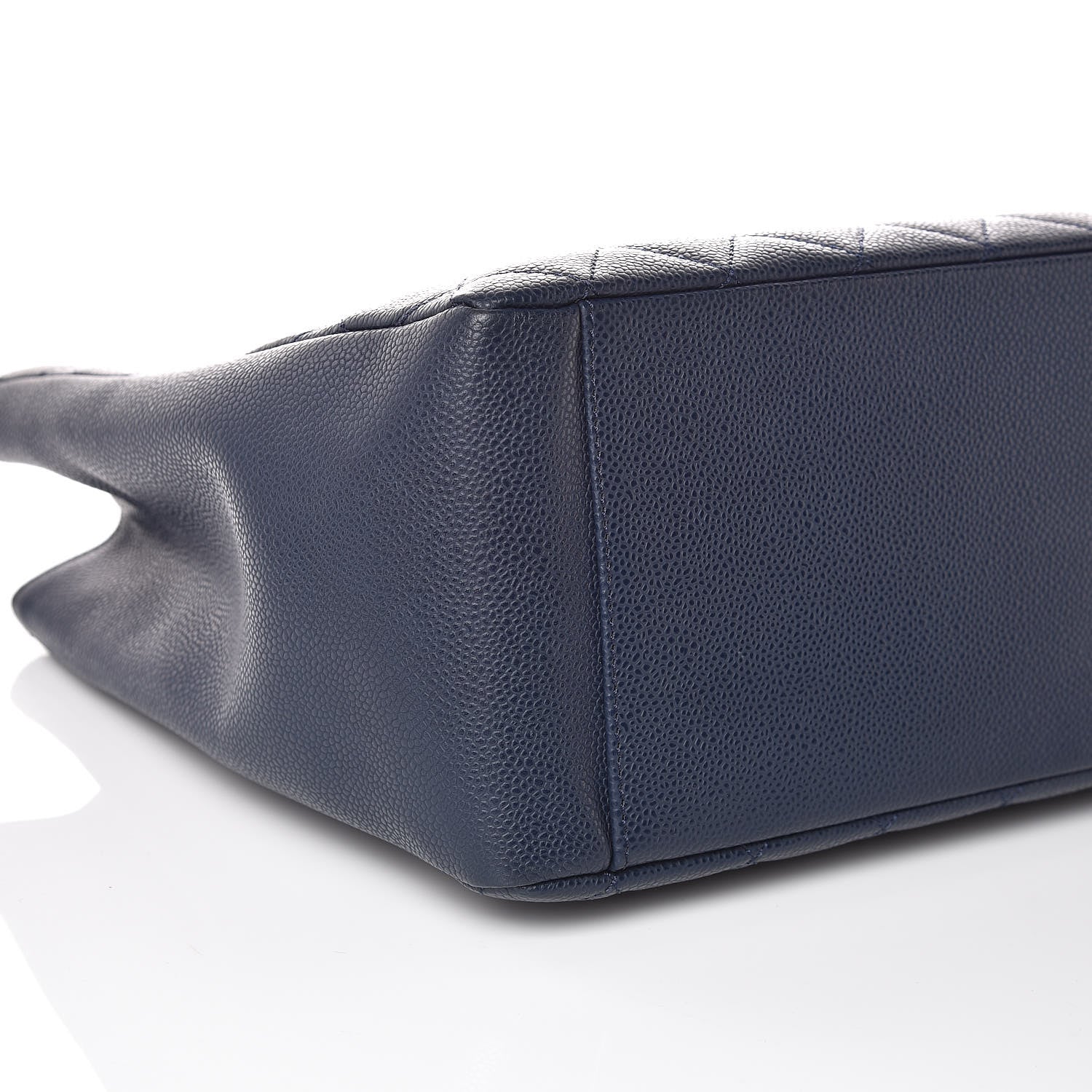 Chanel Caviar Quilted Grand Shopping Tote GST Dark Navy Blue 5 of 9