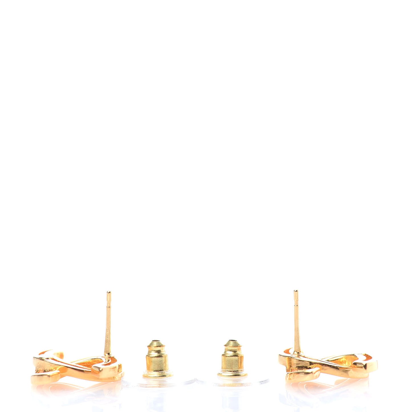 Metal Obazine CC Earrings Gold