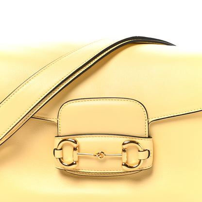 Gucci Calfskin Horsebit 1955 Aura Small Shoulder Bag Yellow 8 of 10