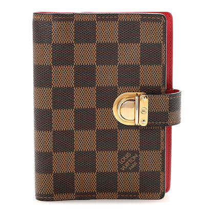 Louis Vuitton Damier Ebene Koala Small Ring Agenda Cover Red 1 of 6