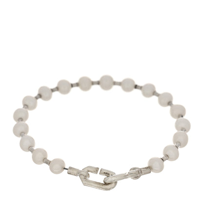 Tiffany Sterling Silver Pearl 5-6mm HardWear Bracelet 2 of 4