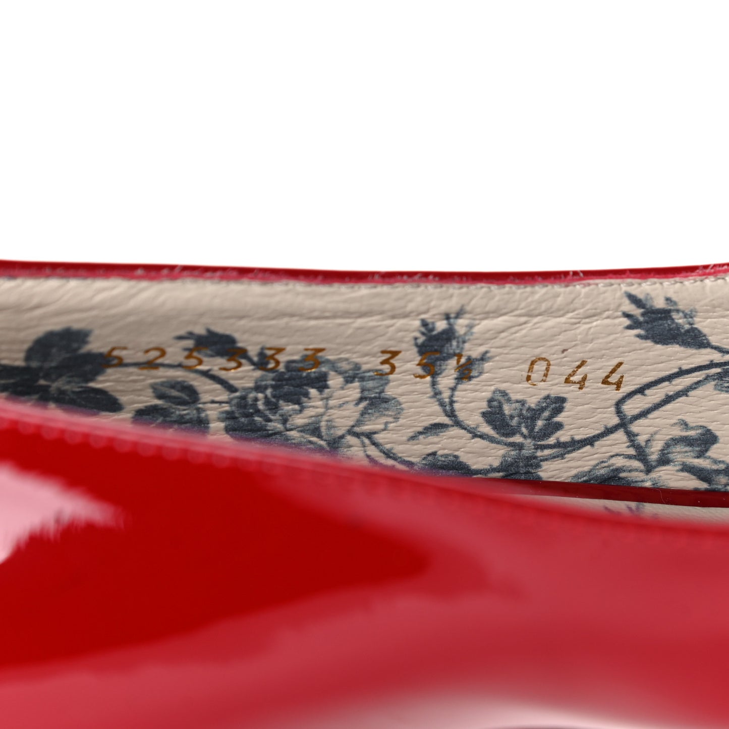 Vernice GG Victoire 55mm Loafer Pumps 35.5 Hibiscus Red