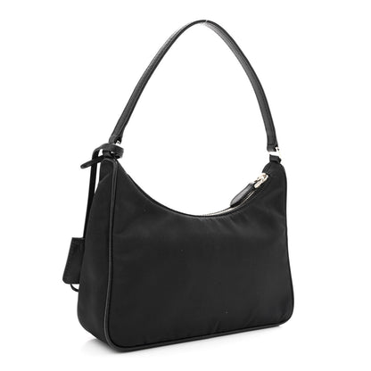 Prada Tessuto Nylon Saffiano Mini Re-Edition 2005 Bag Black 2 of 10