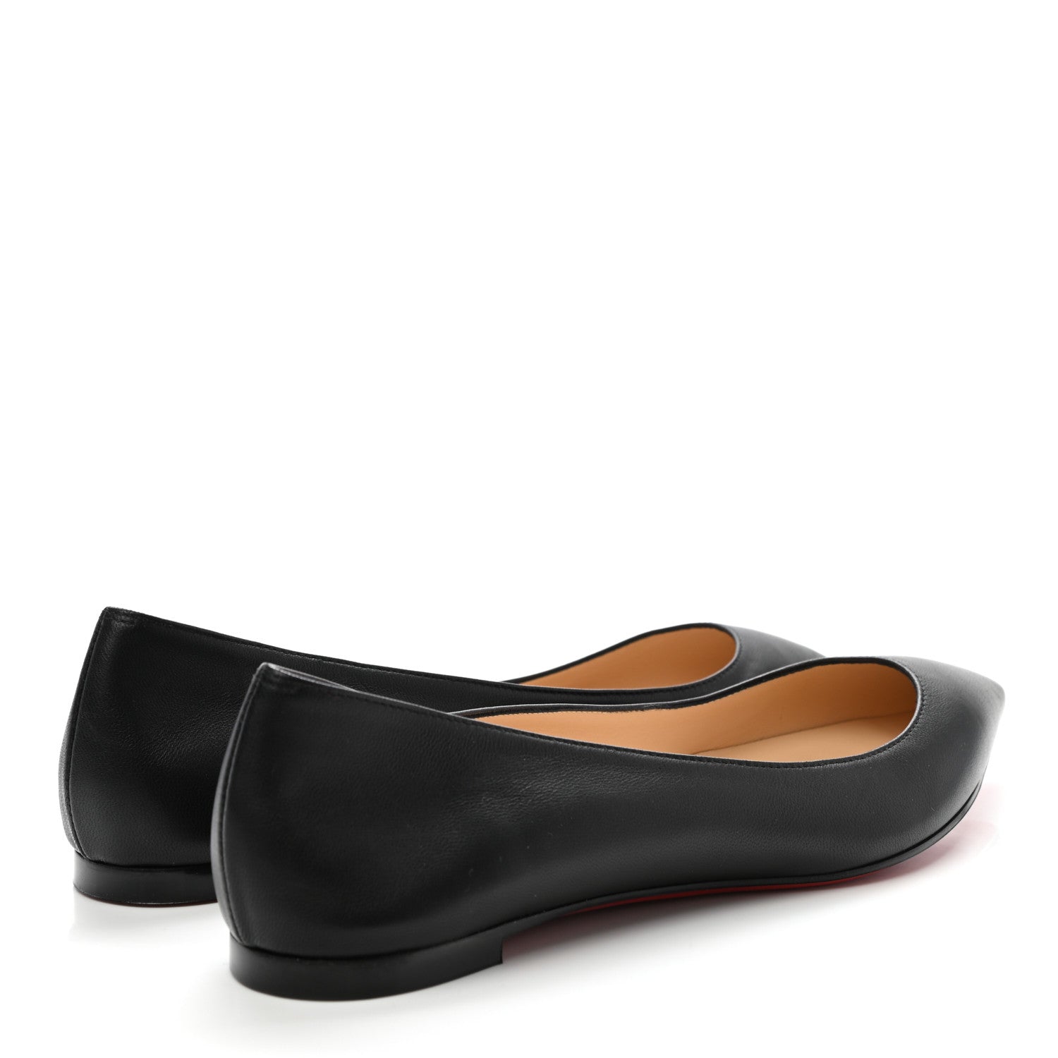Christian Louboutin Shiny Nappa Ballalla Flats 37 Black 4 of 8