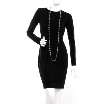 Chanel Crystal Pearl Sautoir Long Necklace Gold 2 of 5