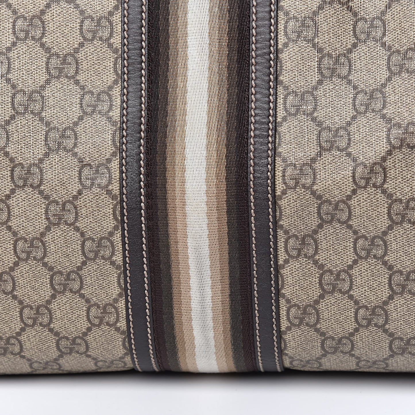 GG Plus Monogram Web Medium Joy Boston Dark Brown