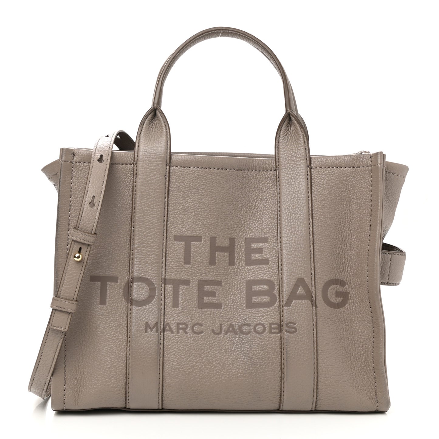 Grained Calfskin Medium The Tote Bag Taupe