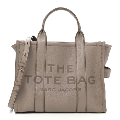 Marc Jacobs Grained Calfskin Medium The Tote Bag Taupe 1 of 10