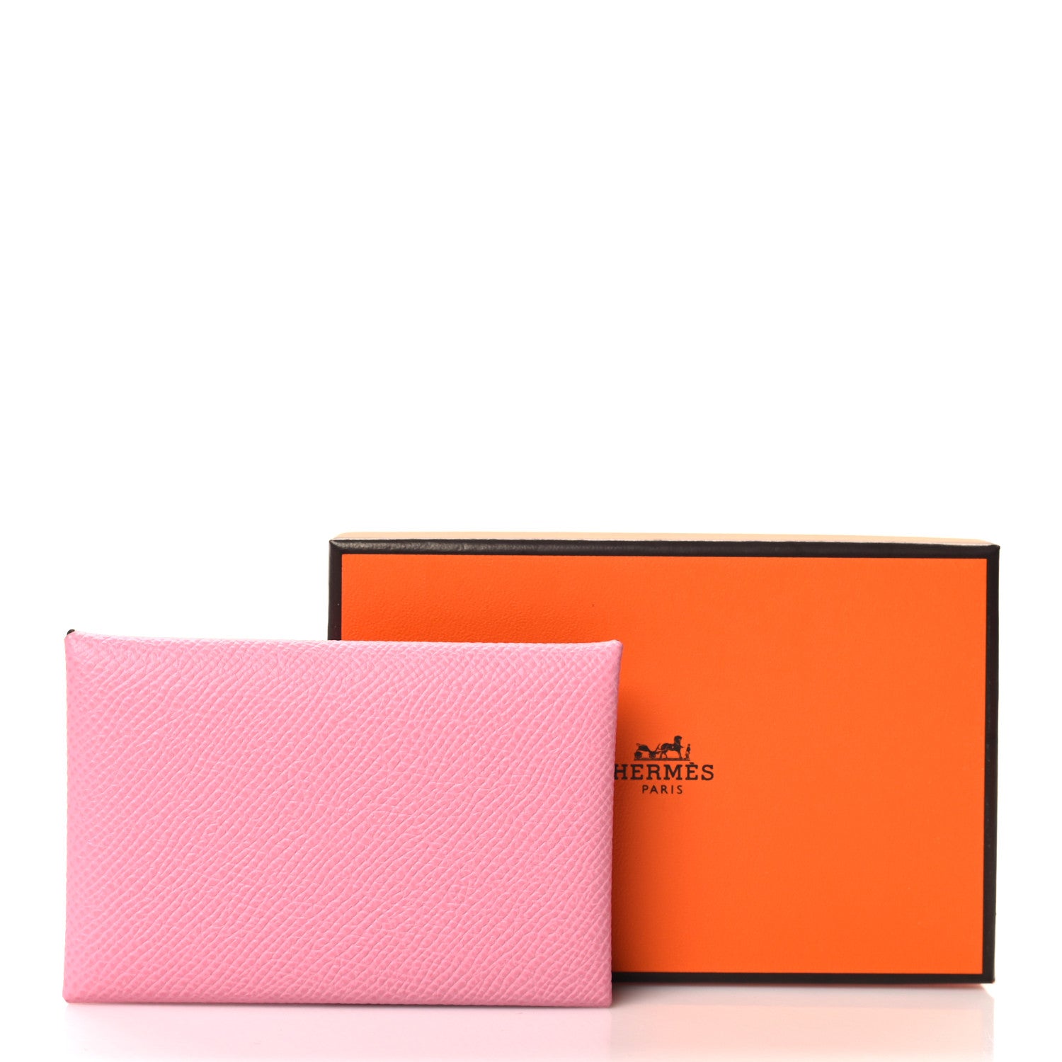 Hermes Epsom Calvi Card Case 5P Pink 10 of 10