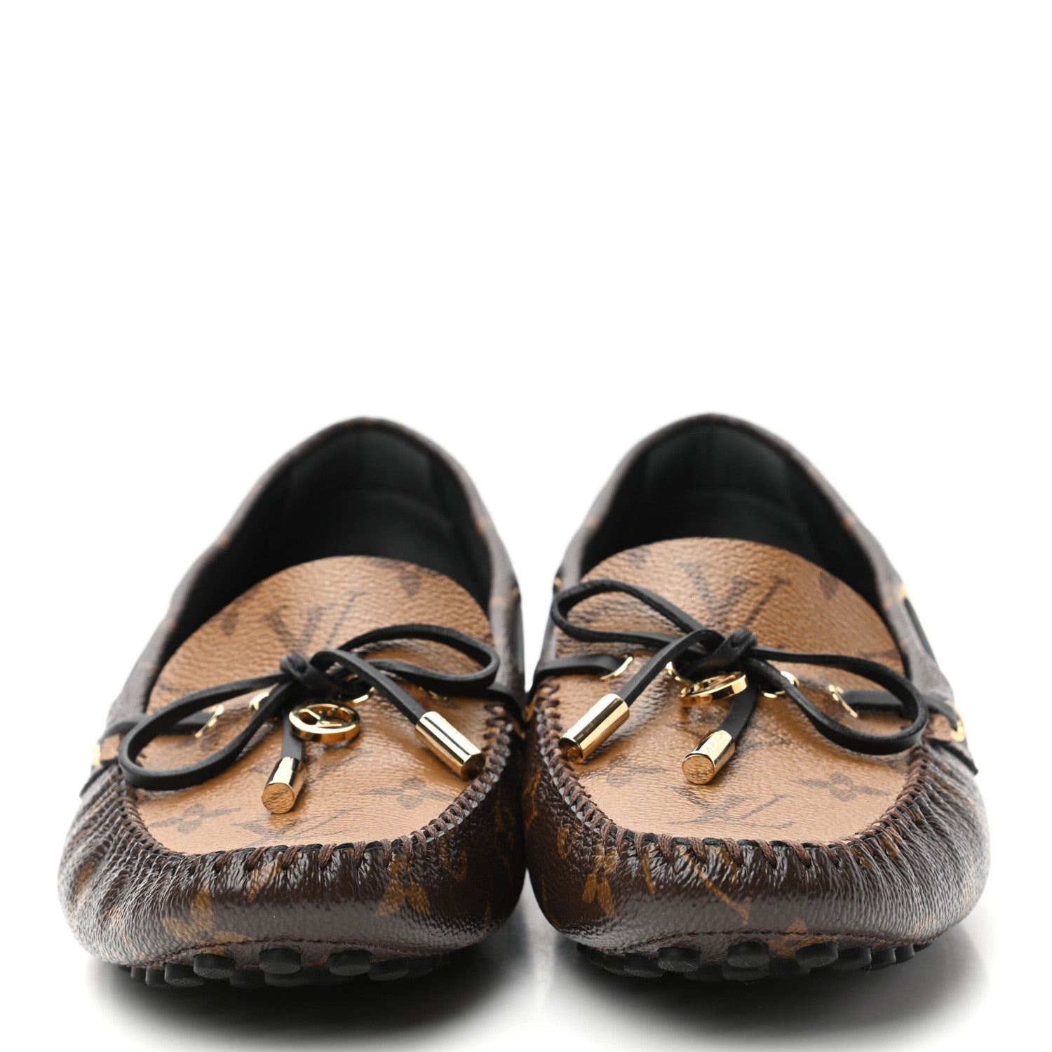 Louis Vuitton Patent Reverse Monogram Gloria Loafers 39 2 of 7