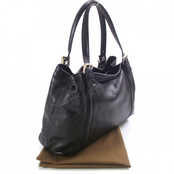 Gucci Leather Britt Shoulder Bag Black 3 of 11