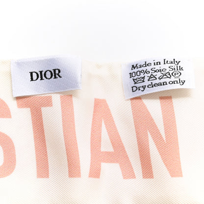 Christian Dior Silk Toile De Jouy Mitzah Scarf Pink 3 of 3