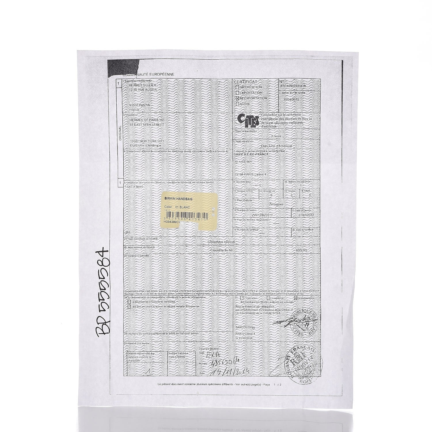 Hermes Matte Niloticus Crocodile Himalaya Birkin 30 Blanc 49 of 49