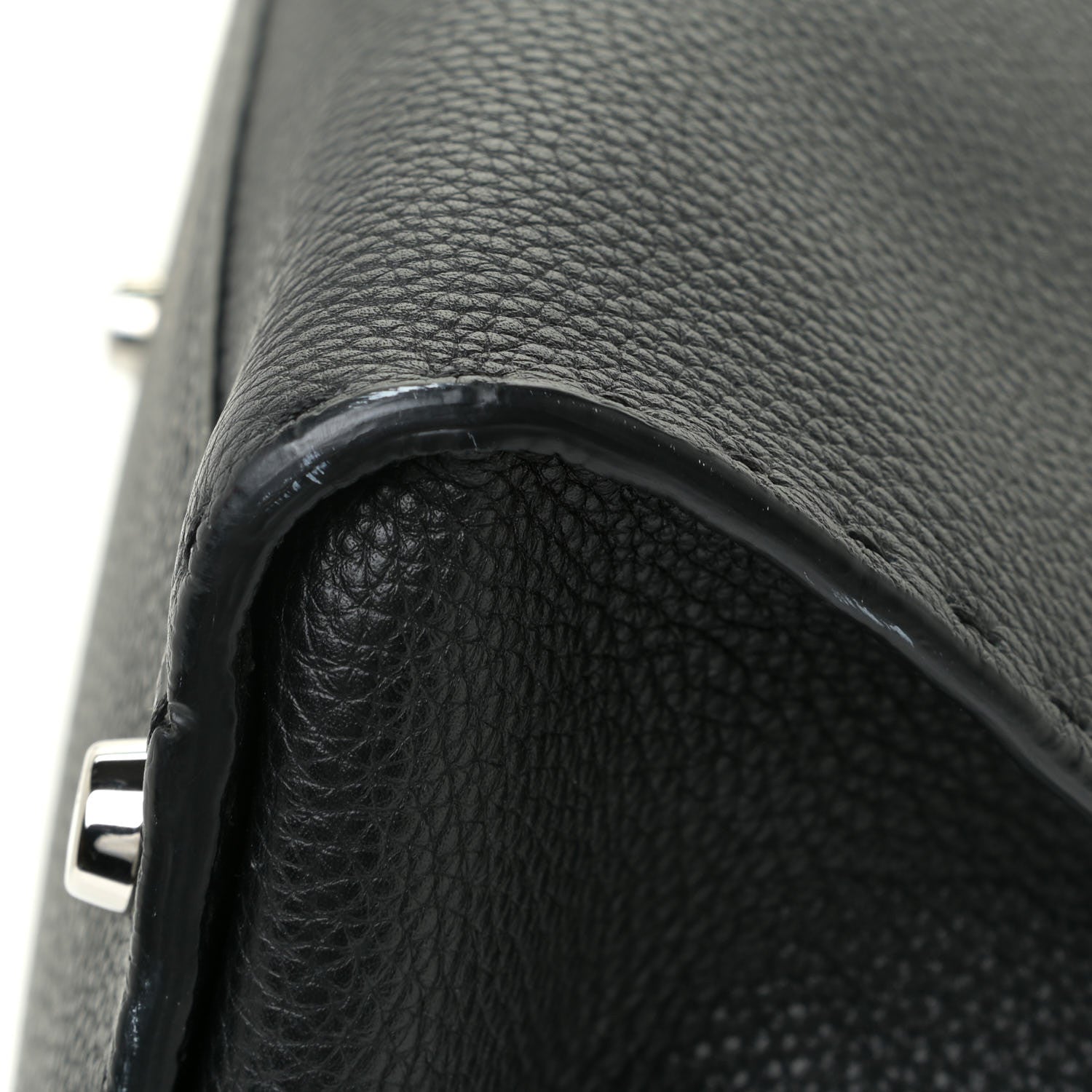 Fendi Cuoio Romano Selleria Bi-Color Large Peekaboo Iconic Satchel Black Mou 8 of 8