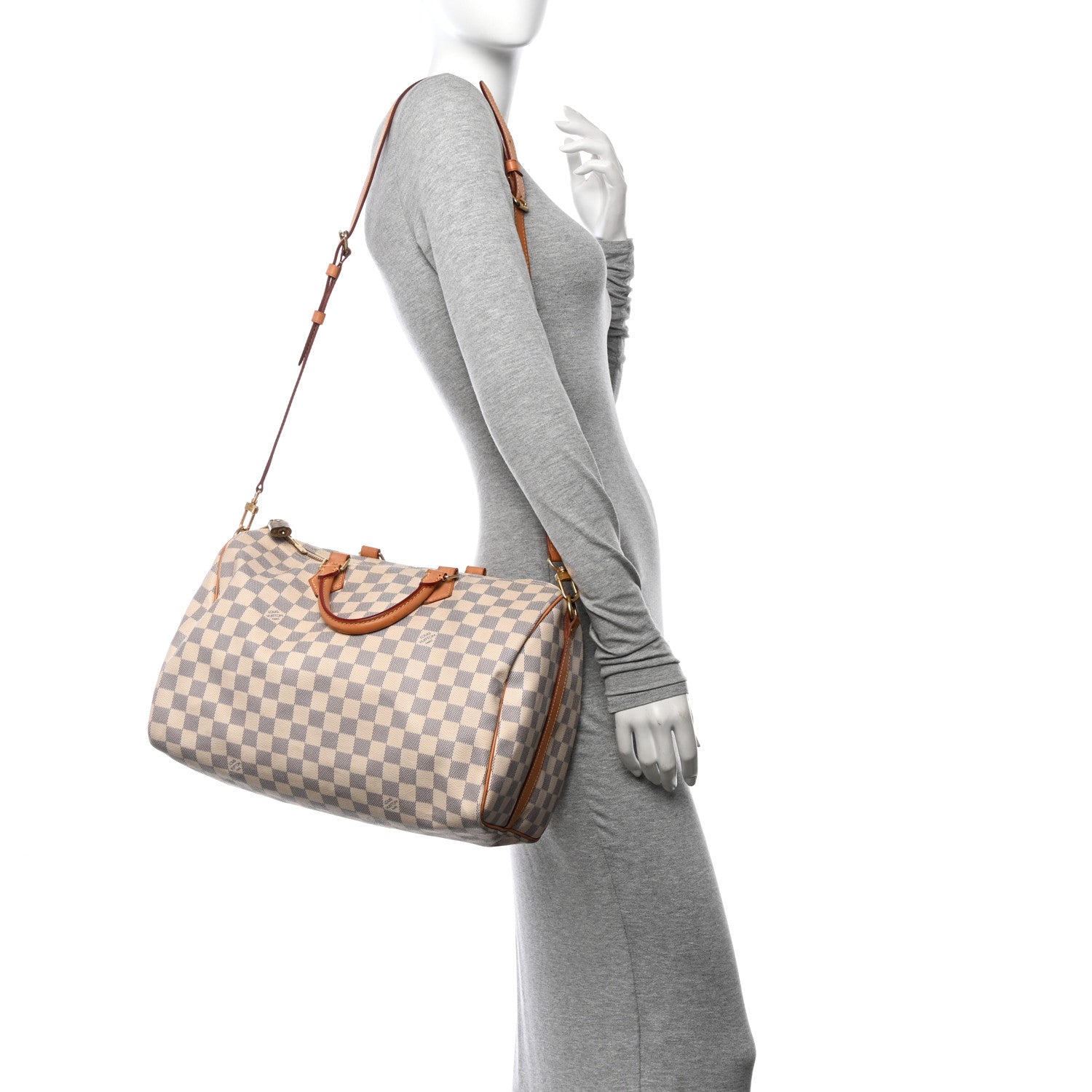 Louis Vuitton Damier Azur Speedy Bandouliere 35 2 of 12