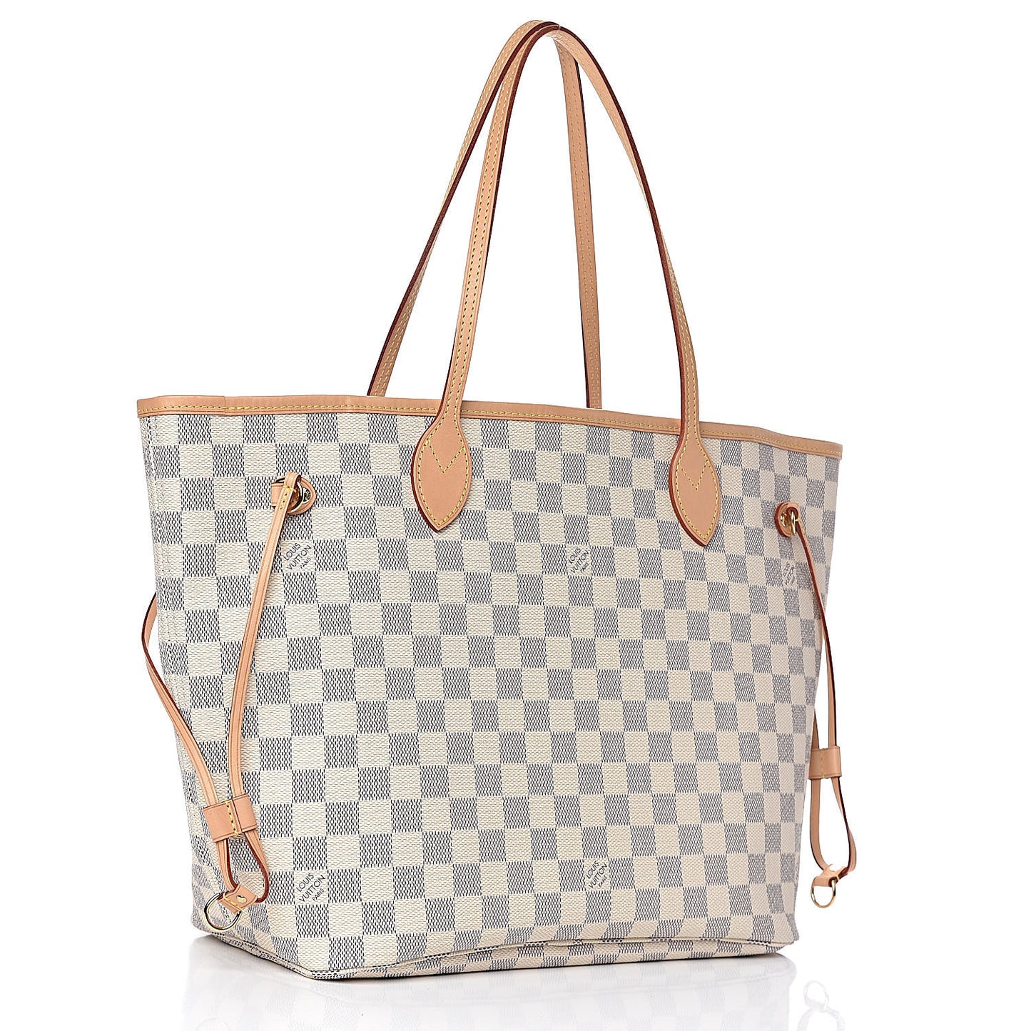 Damier Azur Neo Neverfull MM Rose Ballerine