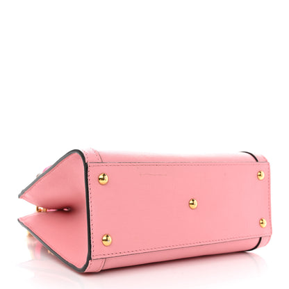Gucci Wonka Grain Calfskin Mini Diana Tote Bag Wild Rose Fuxia Fluo 4 of 9