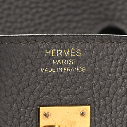 Hermes Togo Birkin 25 Etain 6 of 14