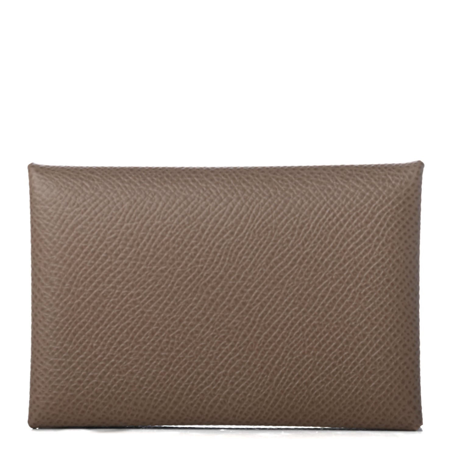 Hermes Epsom Calvi Card Case Etoupe 1 of 8